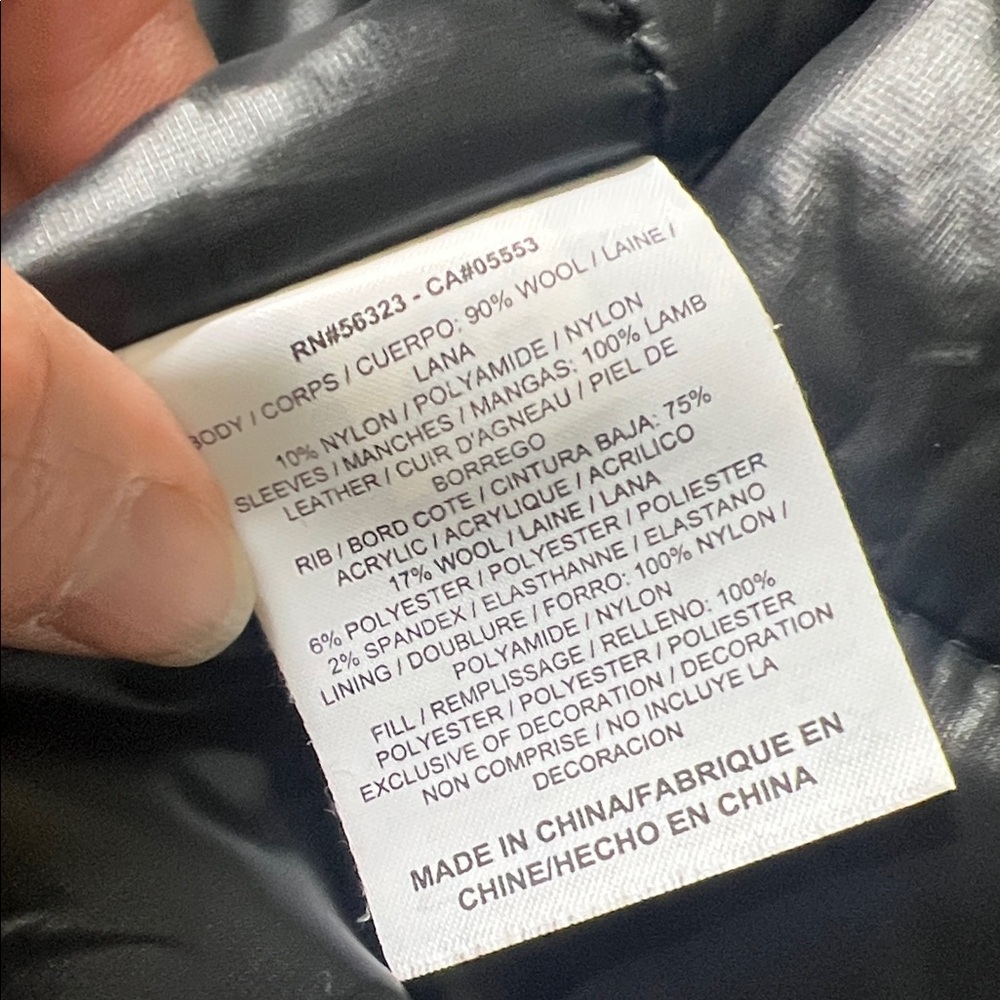 Nike NSW Destroyer Bomber Wool and leather jacket - Picture 4 of 8